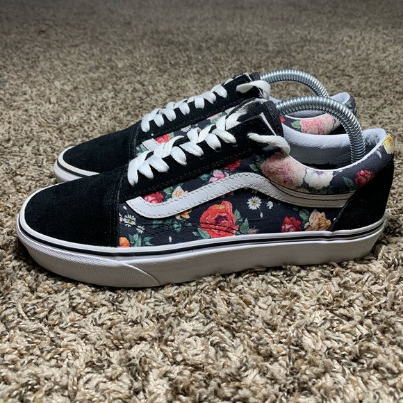 garden floral old skool vans